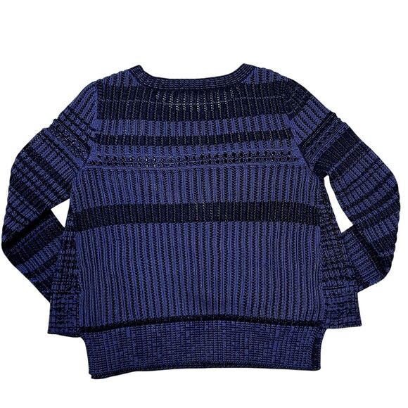 Peruvian Connection Pima Cotton Sweater Open Knit Cropped Long Sleeve Size XS - Picture 3 of 8